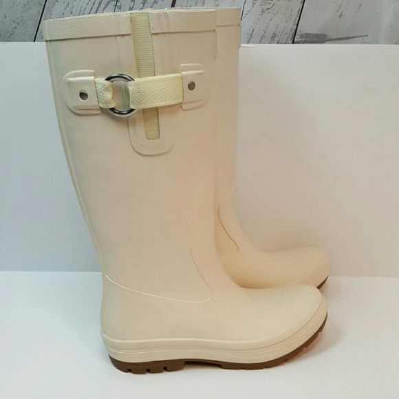 Helly Hansen white rain boots. - Picture 2 of 6